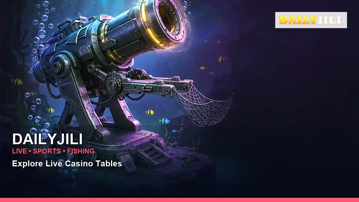 DAILYJILI high-energy casino fishing games in a boat golden hour layout for Philippine players