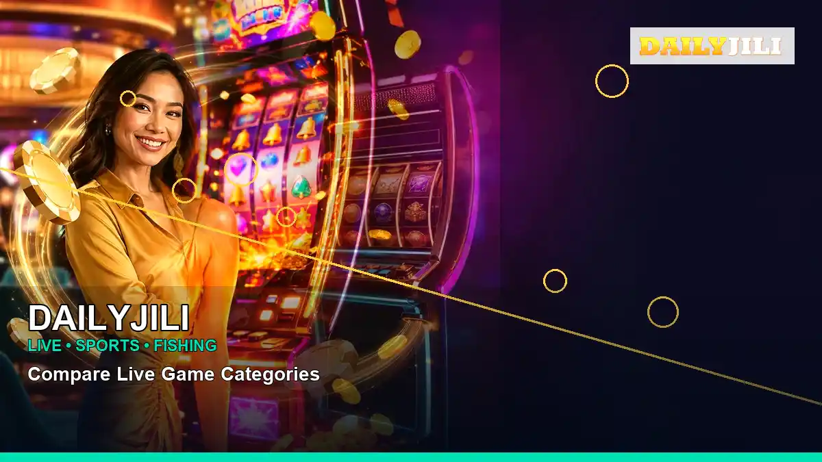 DAILYJILI left-framed lucky reels online slot games highlighting mobile-friendly casino play